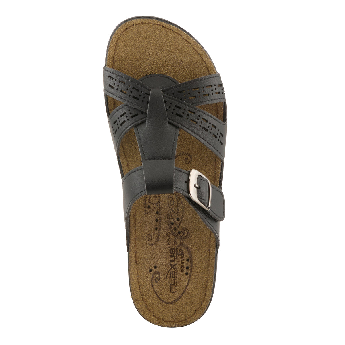 Flexus FLEXUS 150901 SANDAL sandal in black with flexible sole