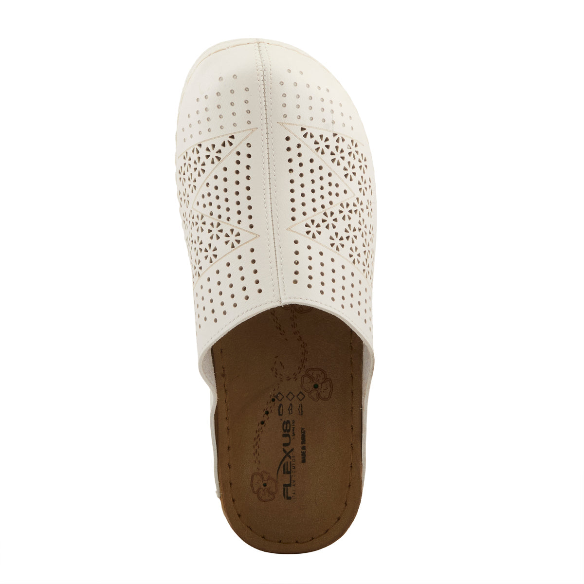 Flexus FLEXUS 151390 SANDAL sandal in white with flexible sole