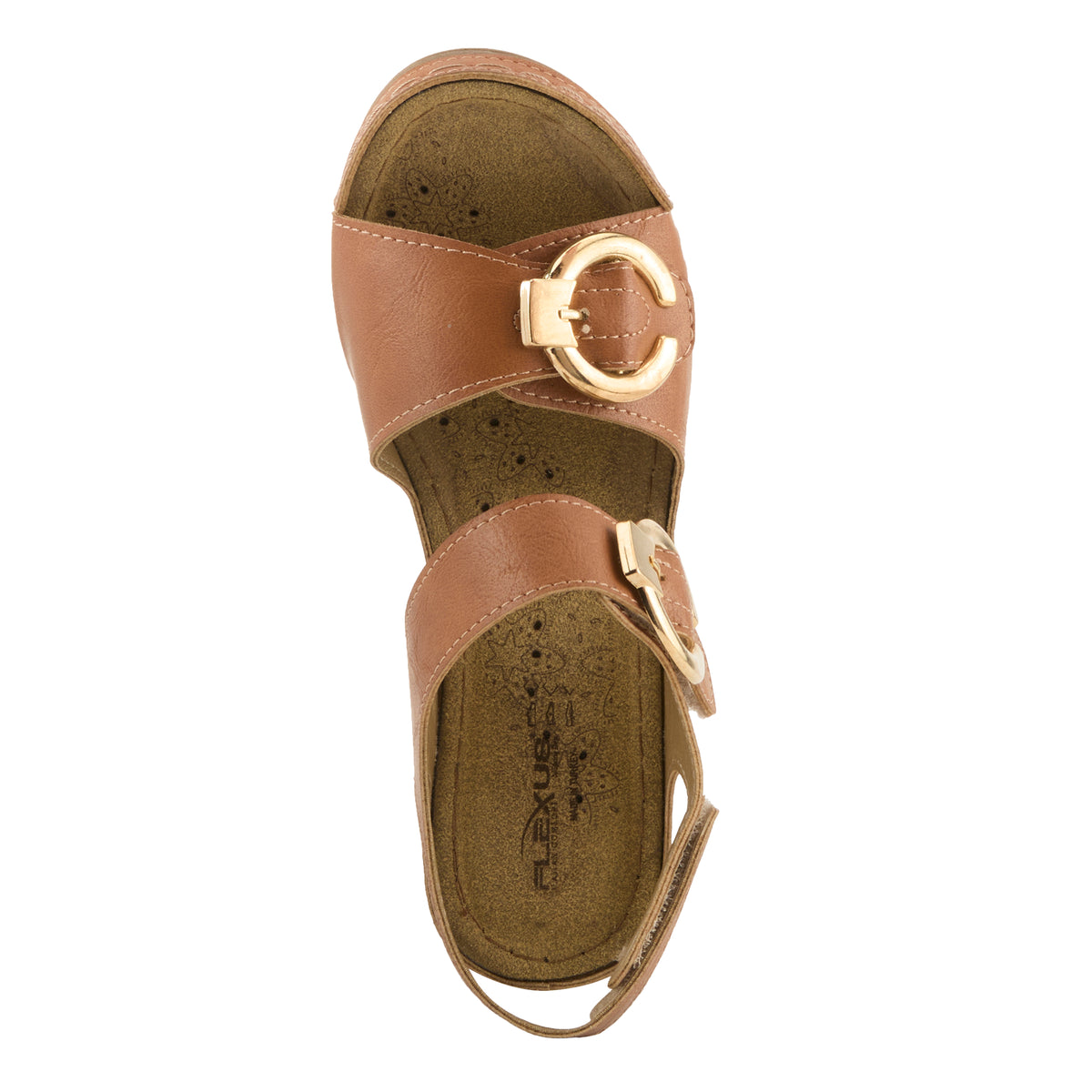 Flexus FLEXUS 170678 SANDAL sandal in tan with flexible sole
