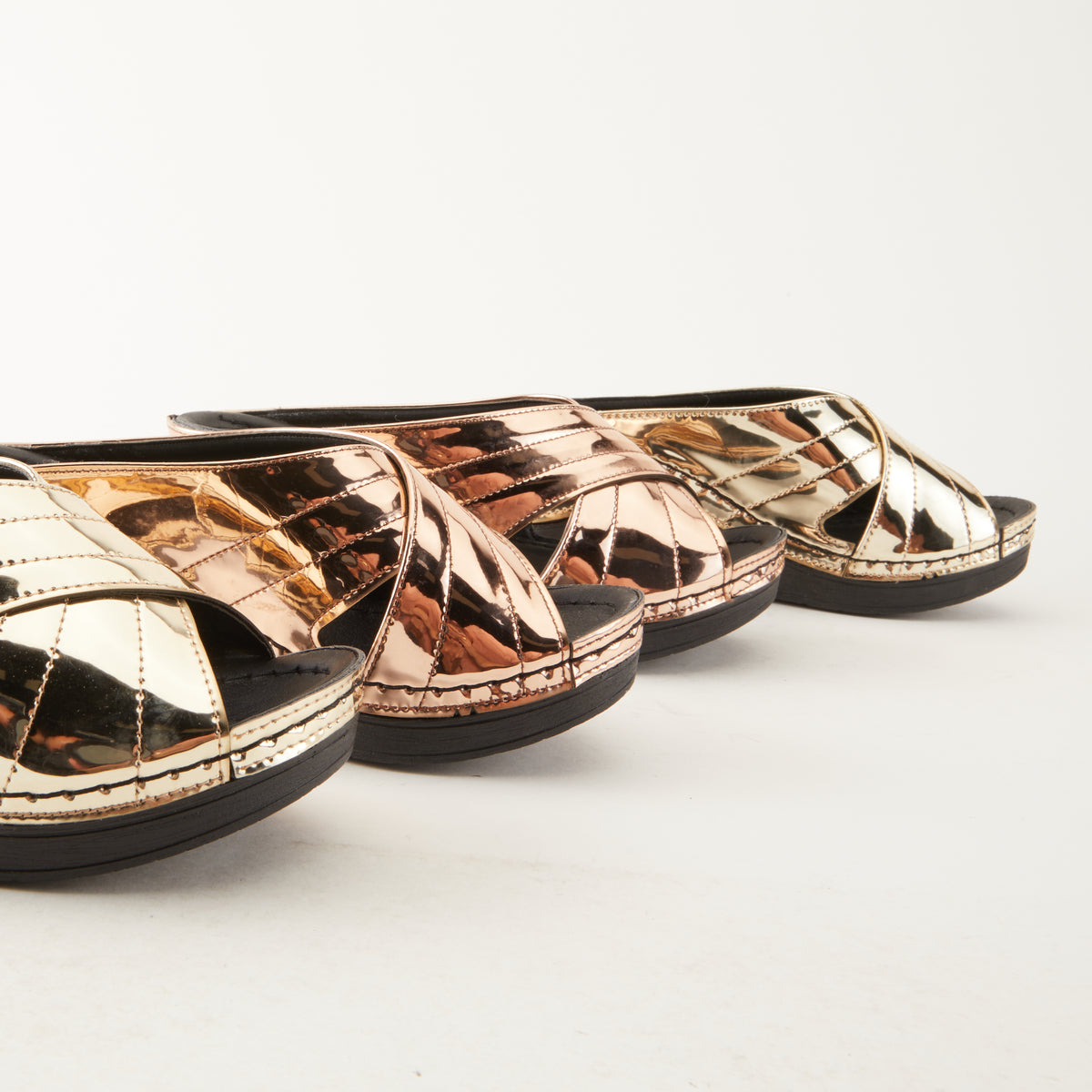 Flexus FLEXUS DESIREE COMFORT SANDAL - 170690 sandal in chrome with flexible sole