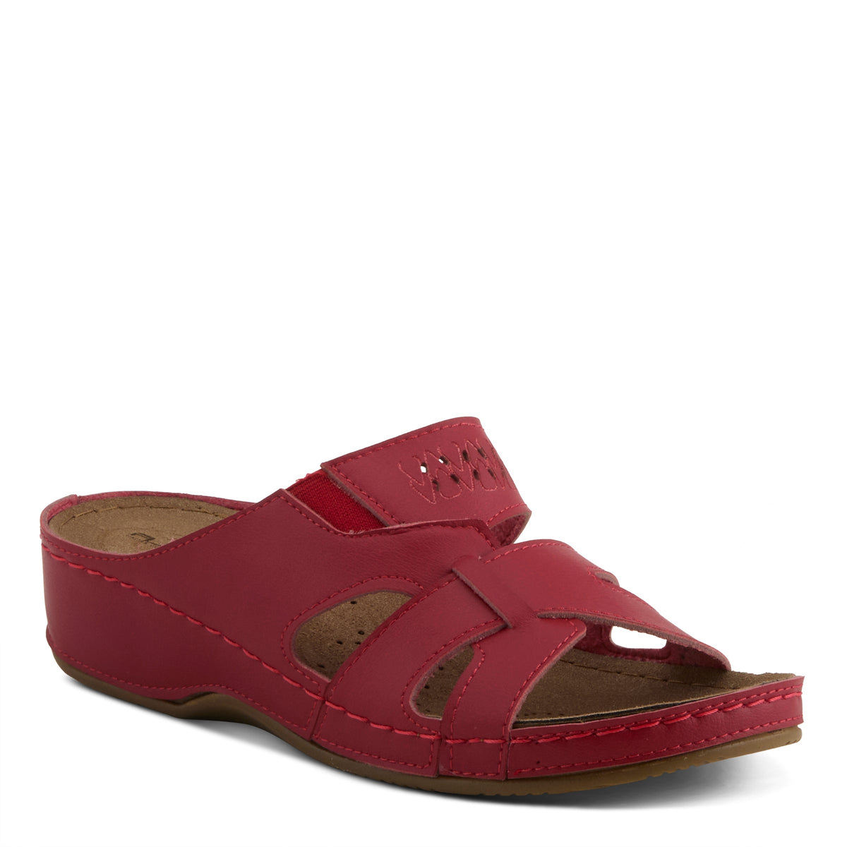 Flexus FLEXUS 3003 SANDAL sandal in red with flexible sole