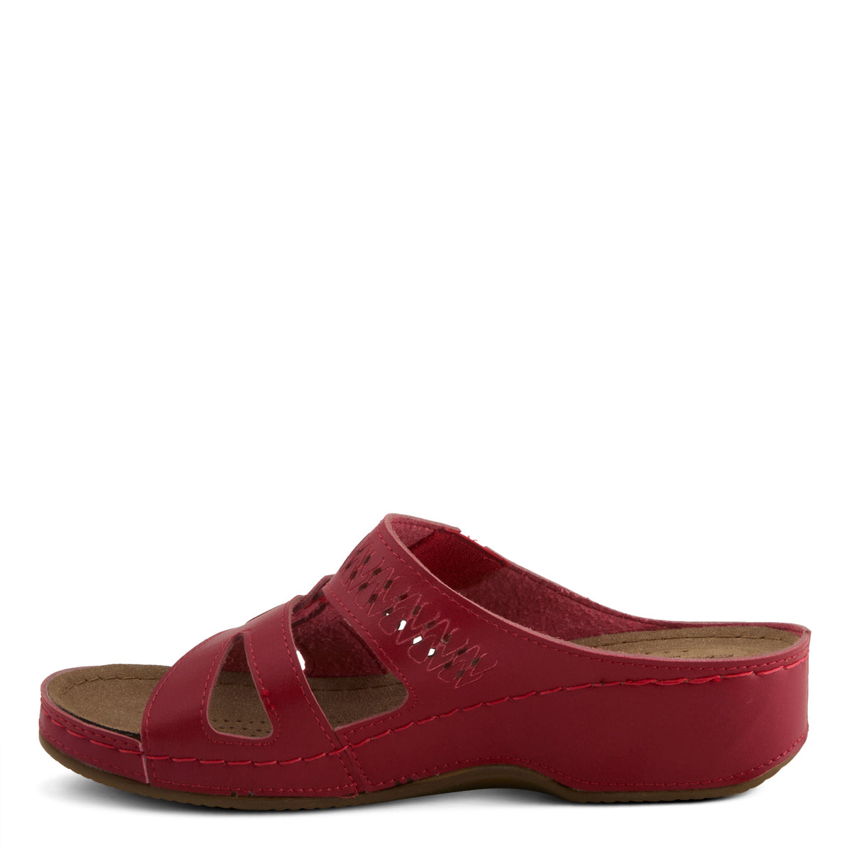 Flexus FLEXUS 3003 SANDAL sandal in red with flexible sole