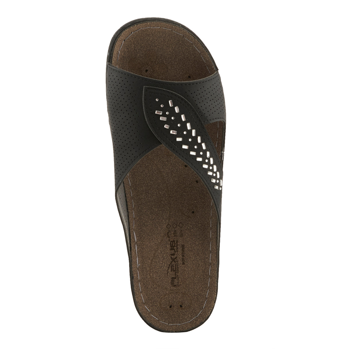 Flexus FLEXUS 5936 SANDAL sandal in black with flexible sole
