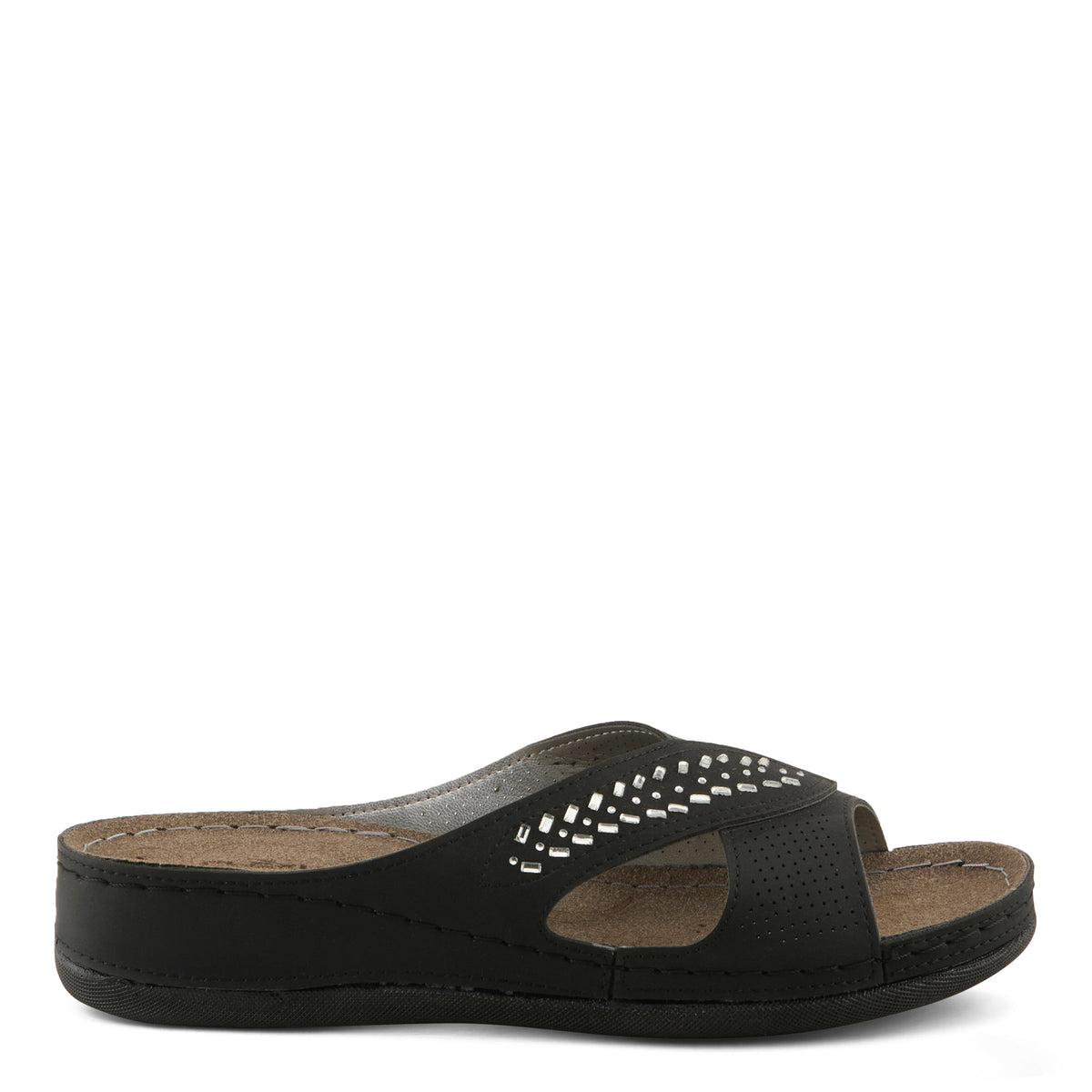 Flexus FLEXUS 5936 SANDAL sandal in black with flexible sole