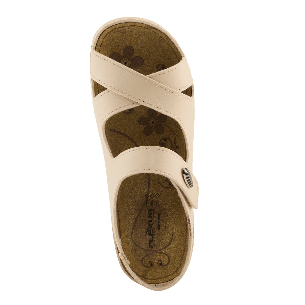 Flexus FLEXUS SEVILIO 5955 SANDAL sandal in white with flexible sole