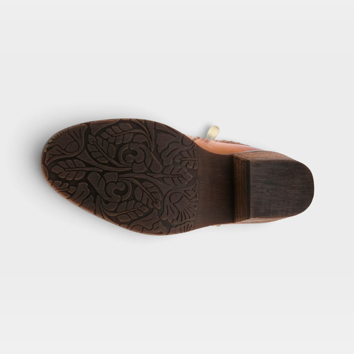 L'Artiste Across boots in Camel Multi, outsole view