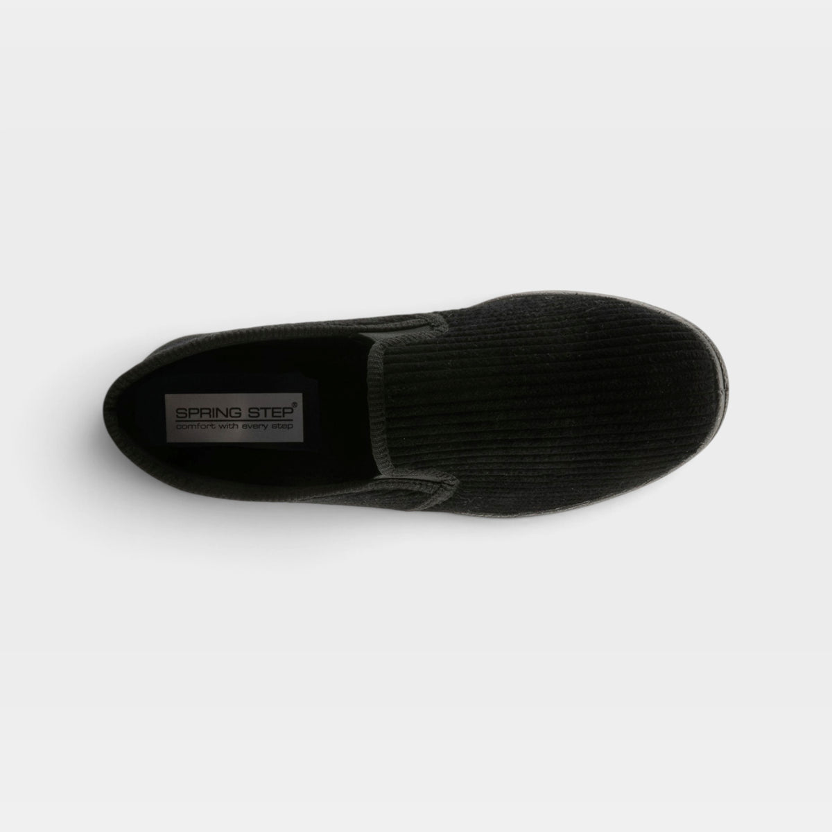 Spring Step Men Adam Black Slipper
