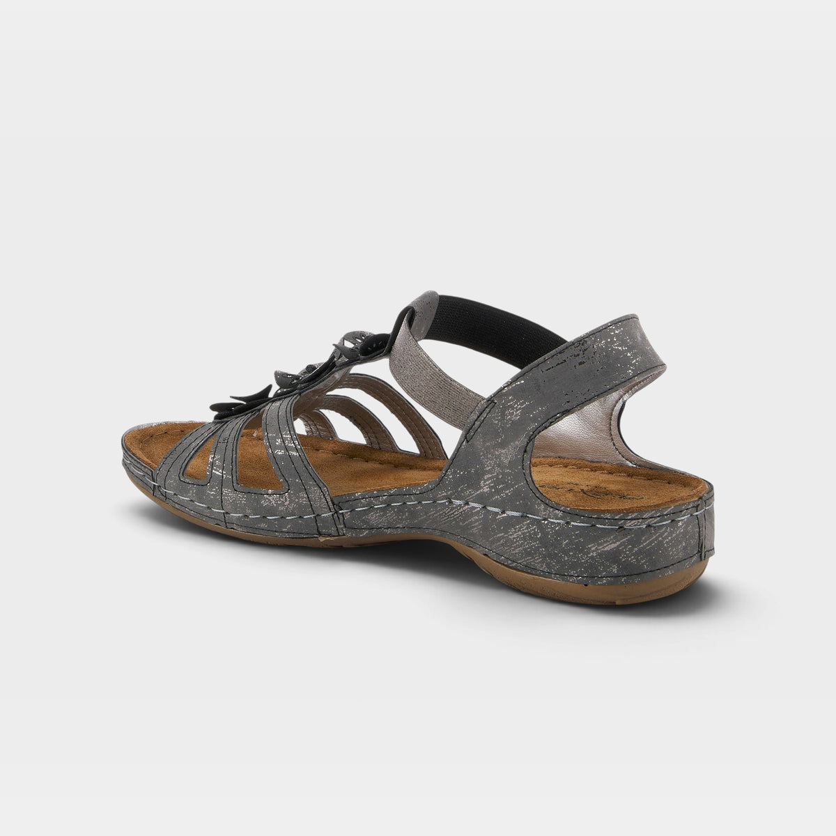 Flexus Adede Charcoal Sandal