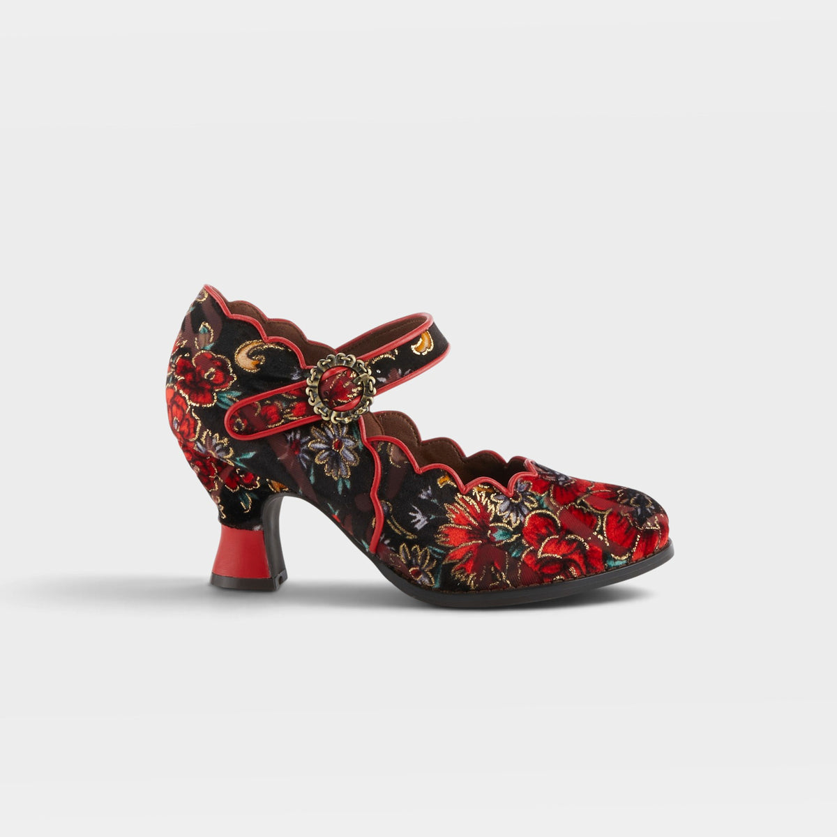 L'Artiste Adodora shoes in Red Multi, hero view