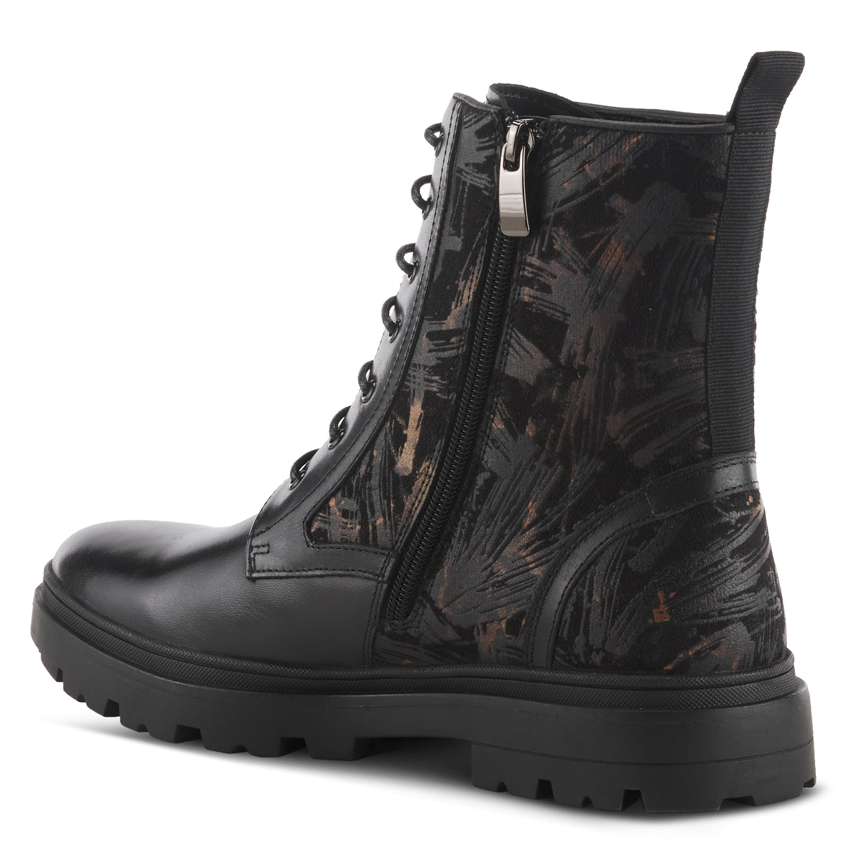 L'Artiste L'ARTISTE MEN AIDEN BOOTIE boot in black with handcrafted leather design
