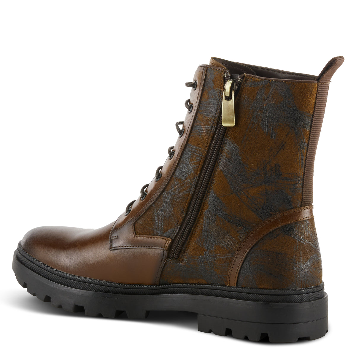 L'Artiste L'ARTISTE MEN AIDEN BOOTIE boot in camel with handcrafted leather design