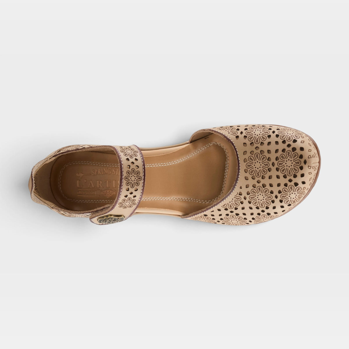 L'Artiste Americana shoes in Beige, top view