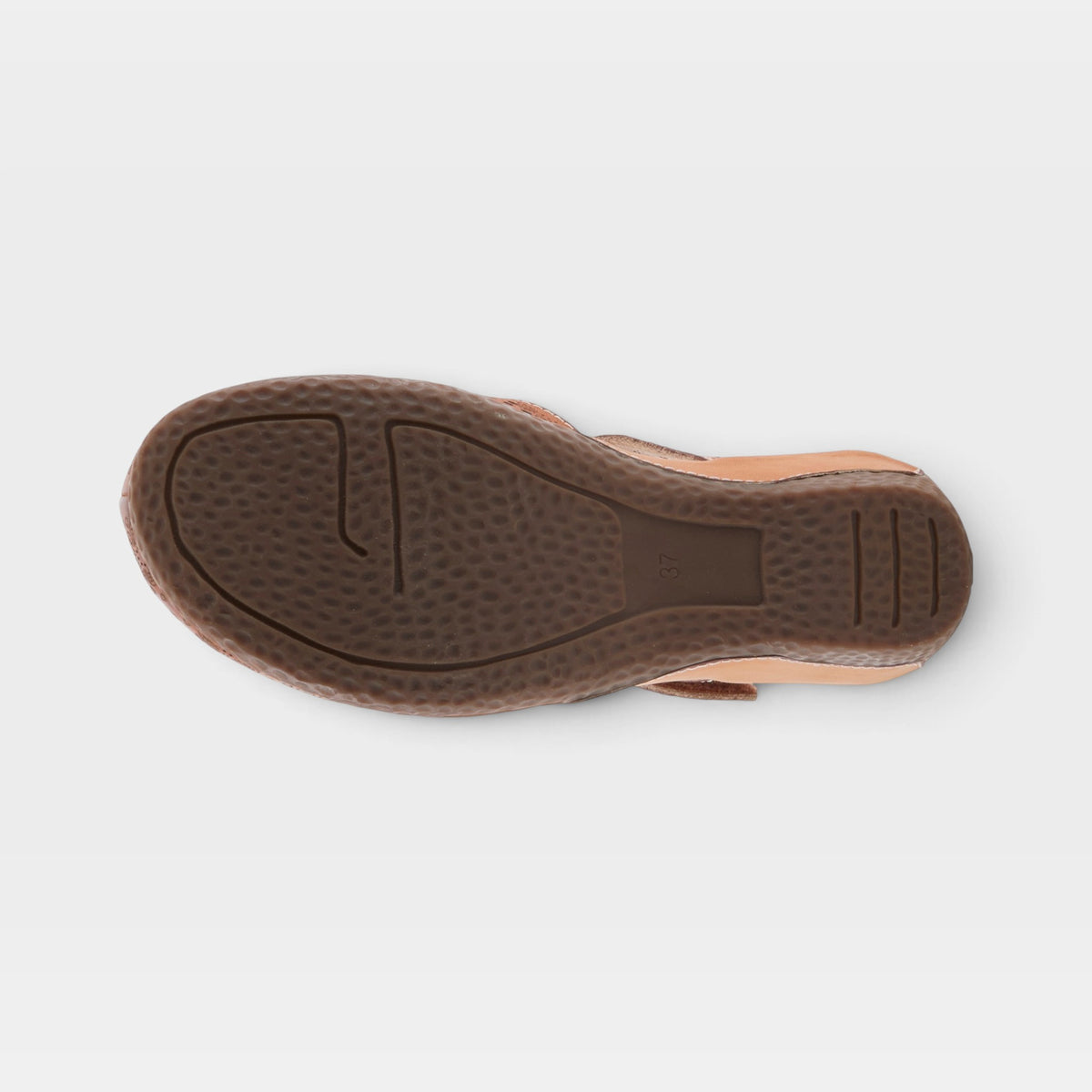 L'Artiste Americana shoes in Camel, outsole view
