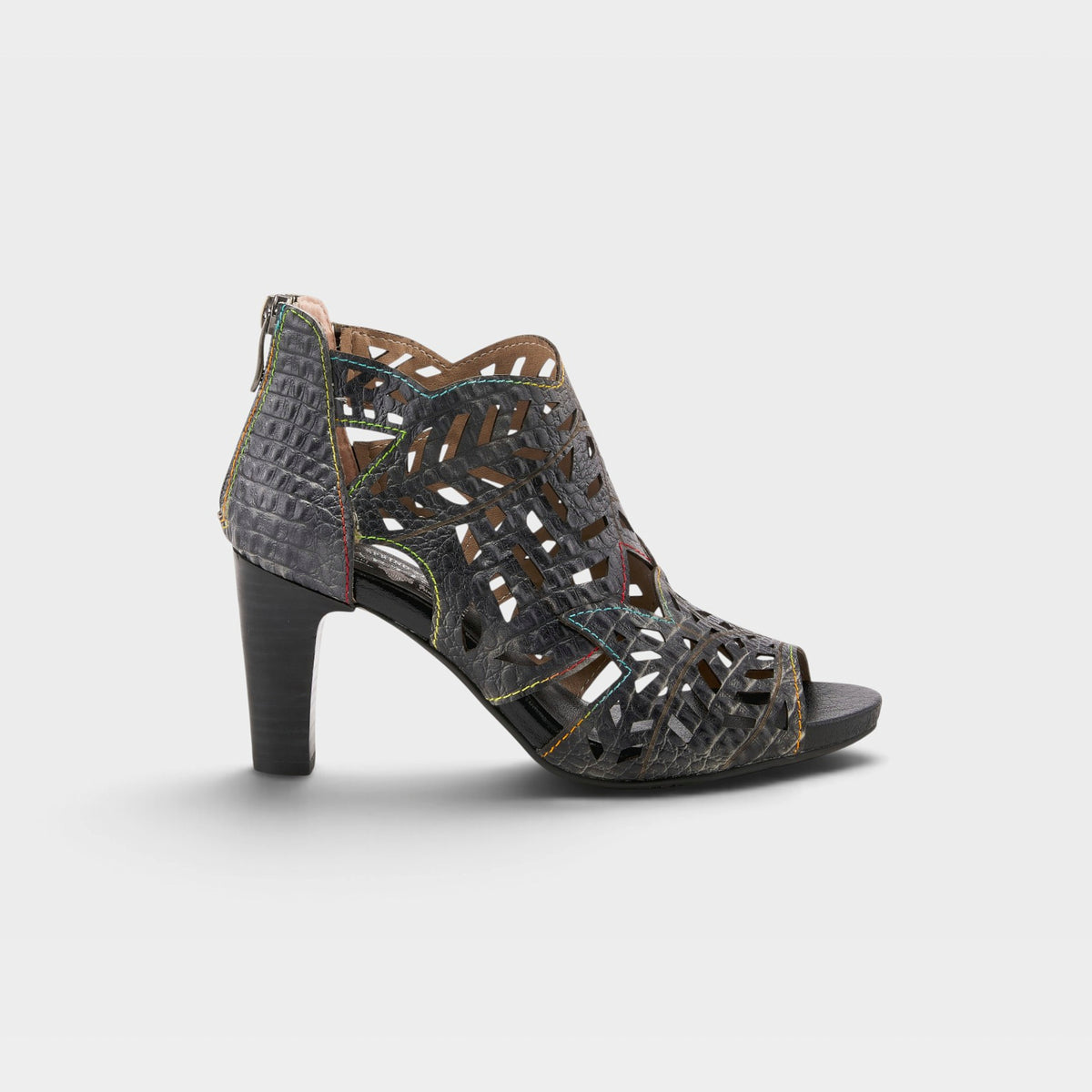 L'Artiste Amora sandals in Charcoal, hero view