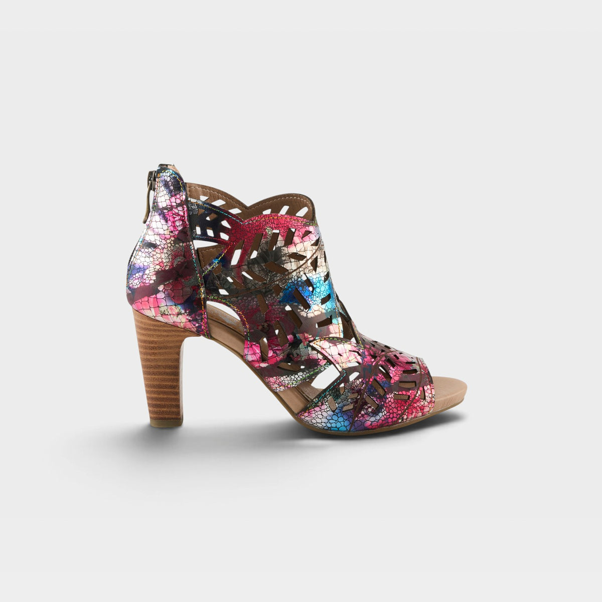 L'Artiste Amora sandals in Fuchsia Multi, hero view
