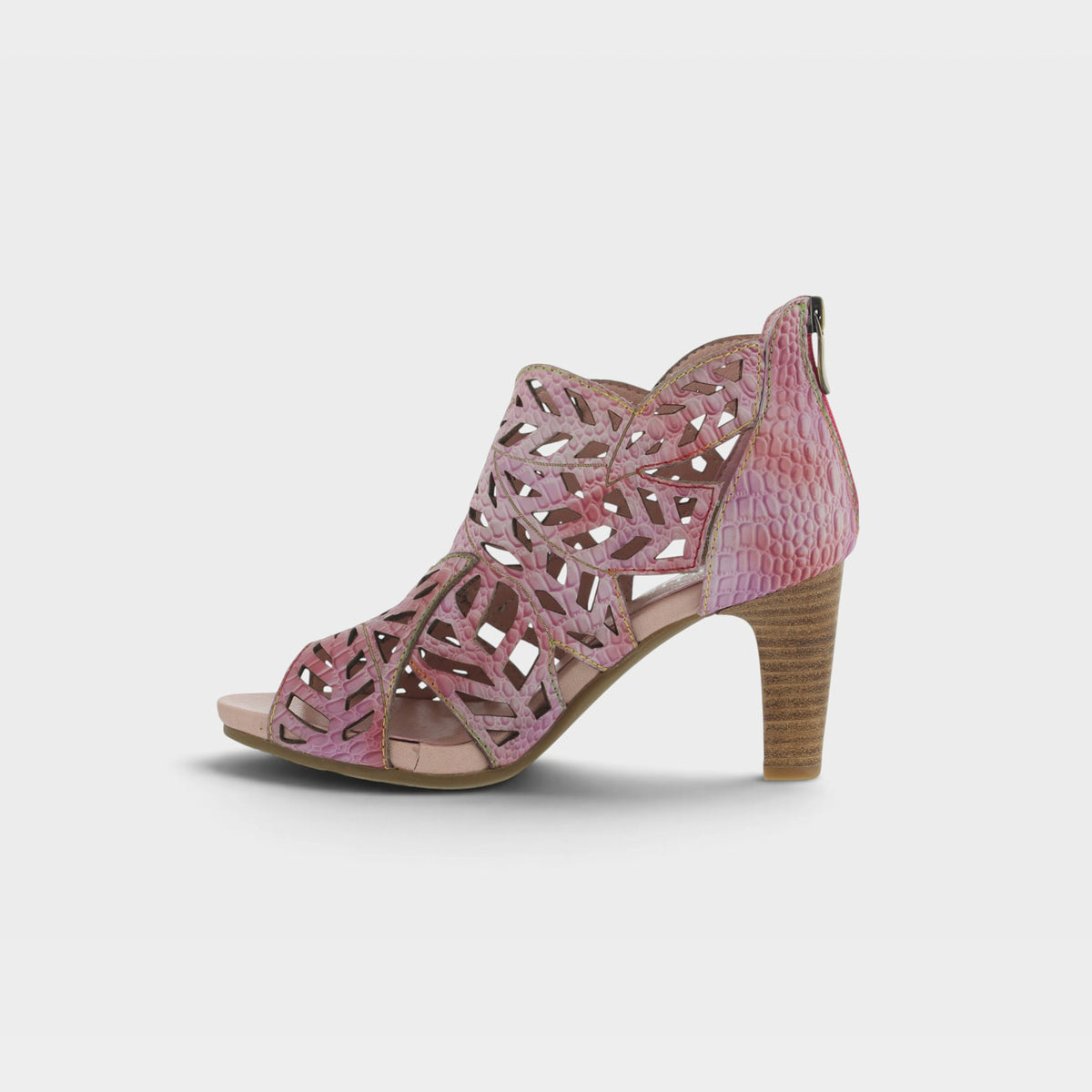 L'Artiste Amora sandals in Pink, side view