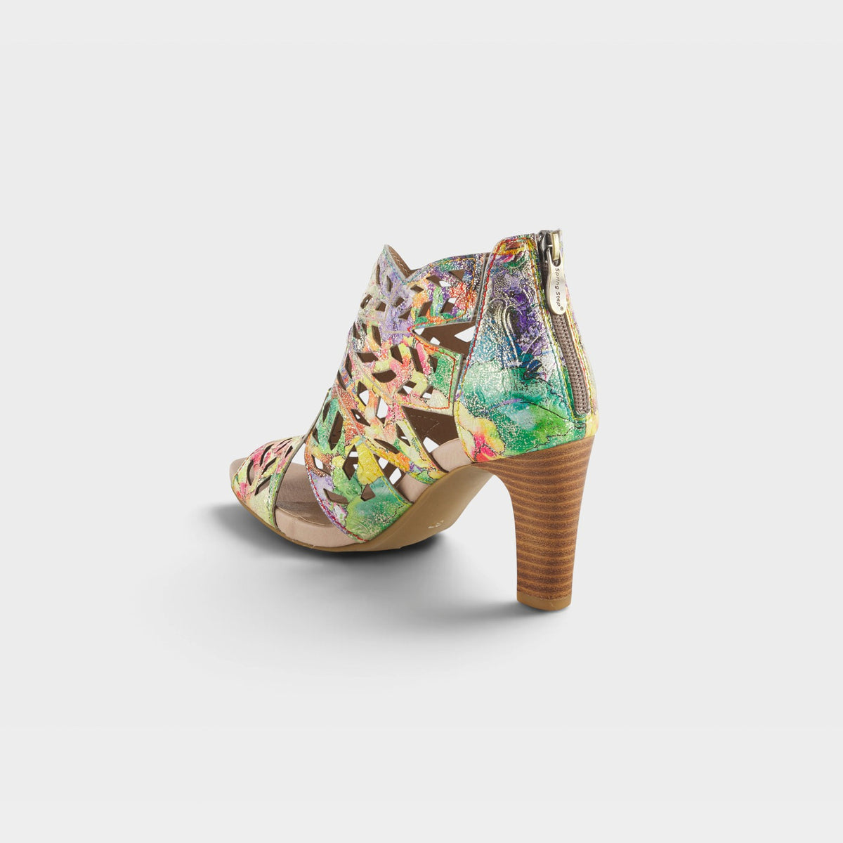 L'Artiste Amora sandals in Rainbow Multi, alternate angle view