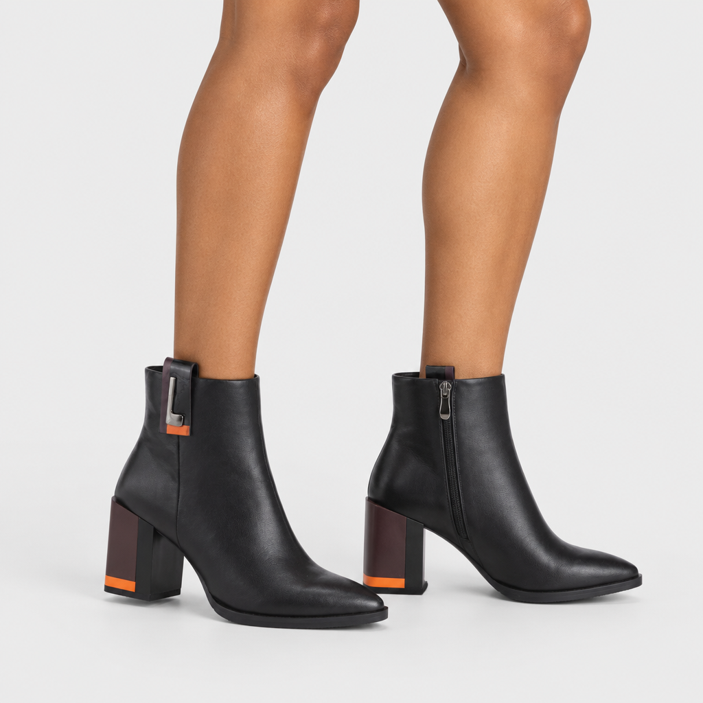 Azura Andalusite Black Boot - on-foot view