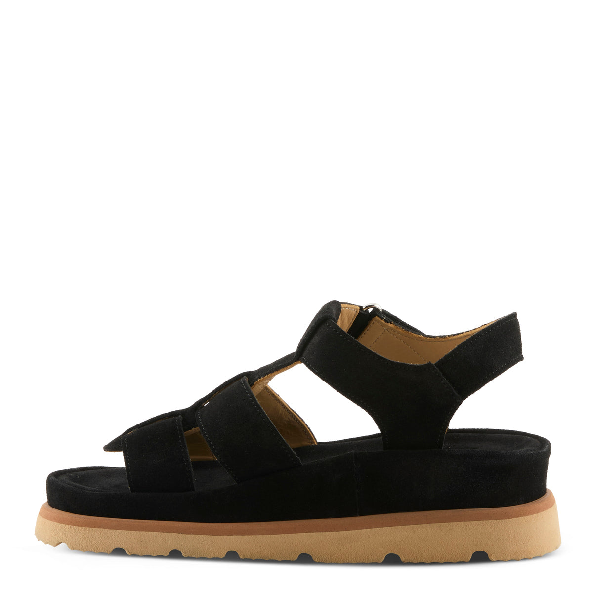 Spring Step SPRING STEP ANNIEROSE SANDALS sandal in black suede with comfortable everyday design