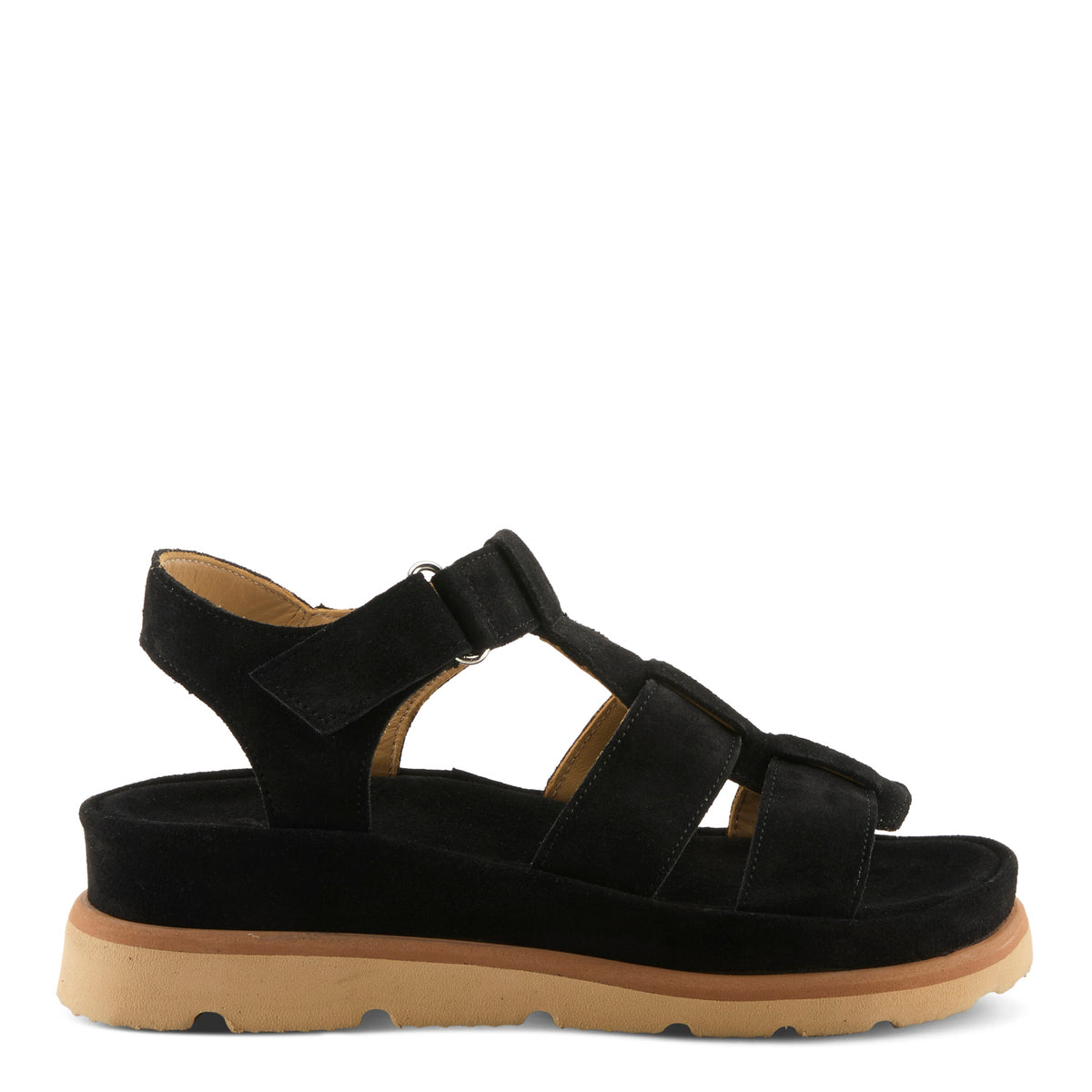 Spring Step SPRING STEP ANNIEROSE SANDALS sandal in black suede with comfortable everyday design