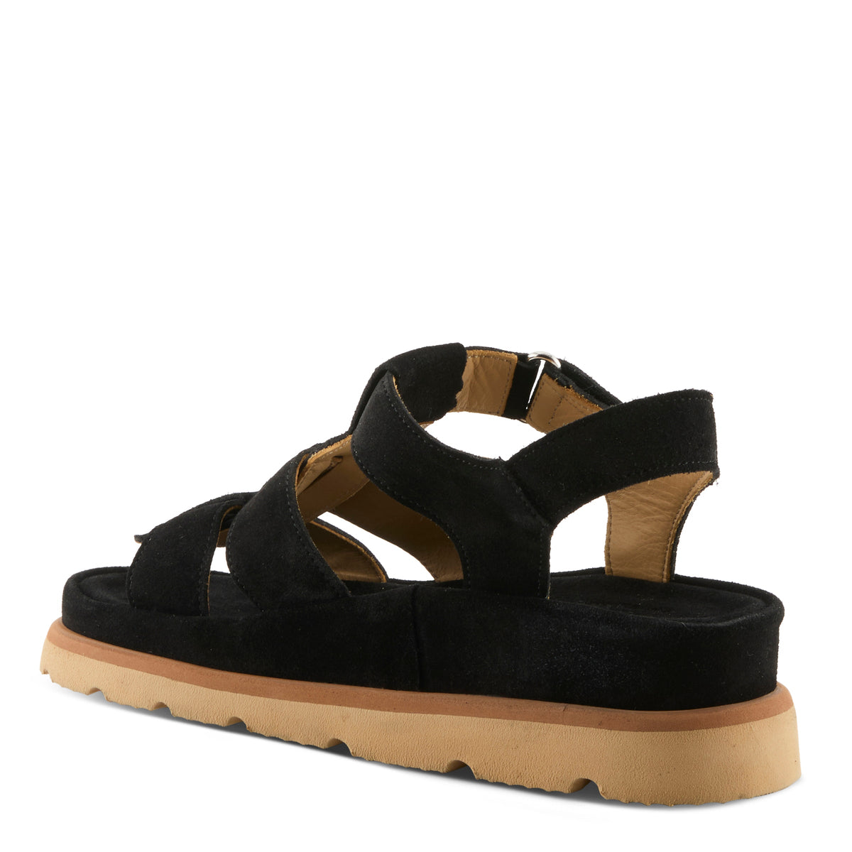 Spring Step SPRING STEP ANNIEROSE SANDALS sandal in black suede with comfortable everyday design
