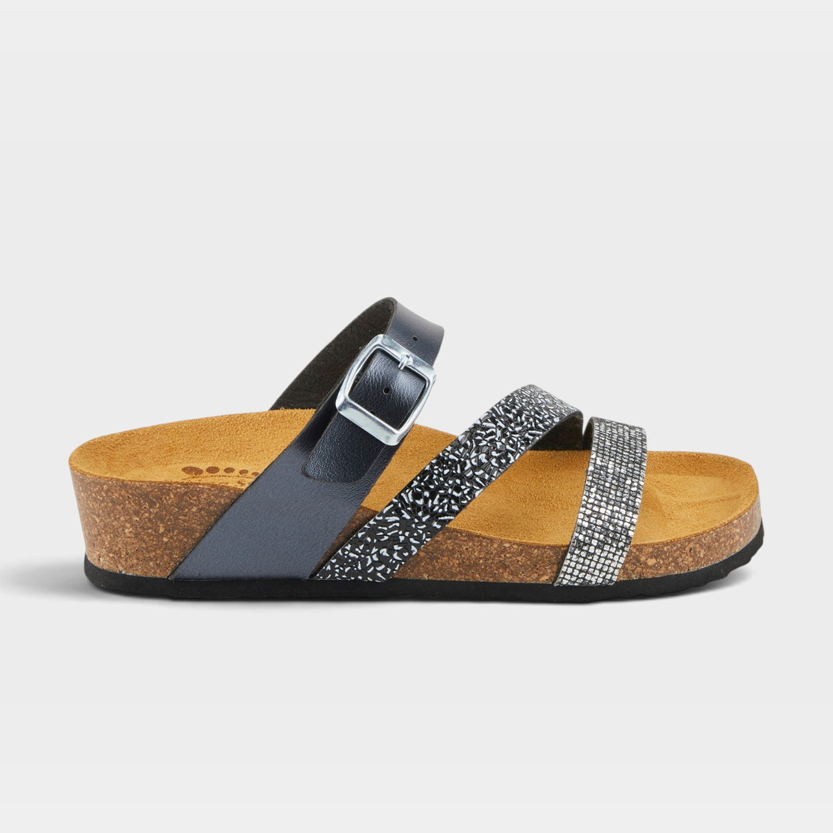Spring Step Arenall Black Multi Sandal