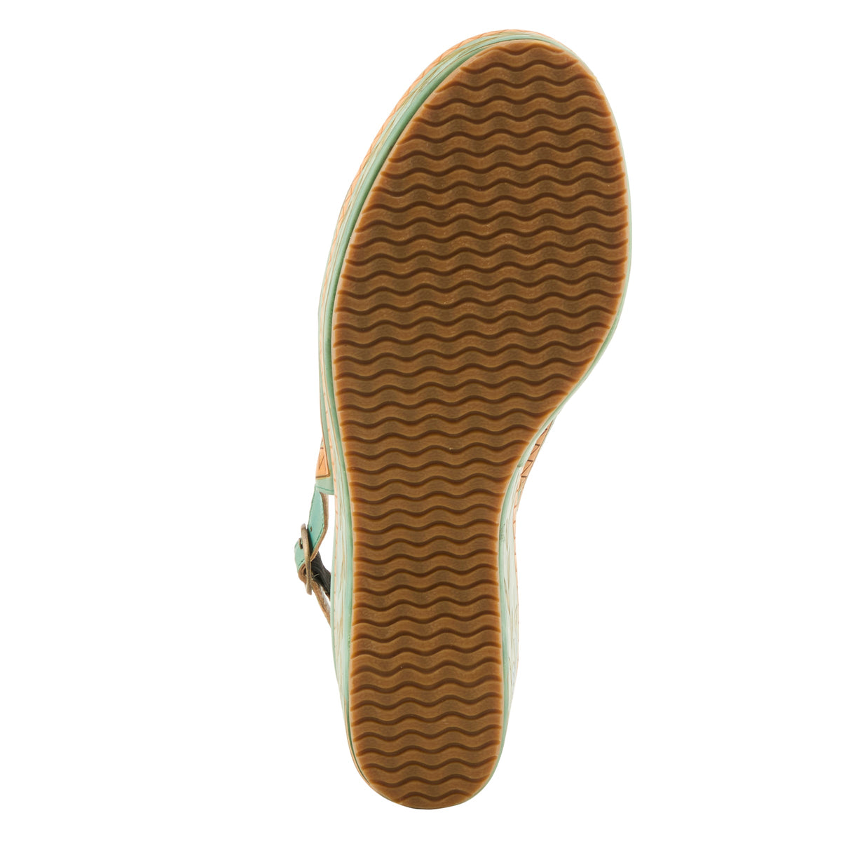 L'Artiste L'ARTISTE ARTDEVIVRE SANDAL sandal in mint green multi with handcrafted leather design