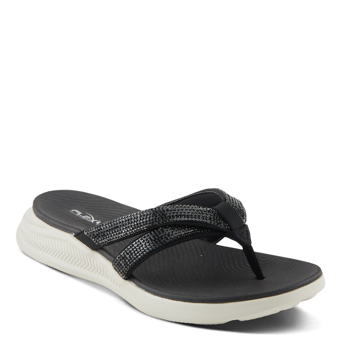 Flexus FLEXUS ASHINE SANDALS sandal in black with flexible sole