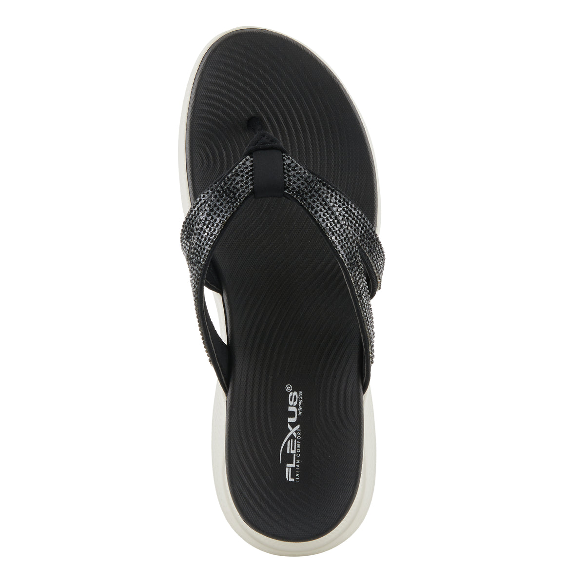 Flexus FLEXUS ASHINE SANDALS sandal in black with flexible sole