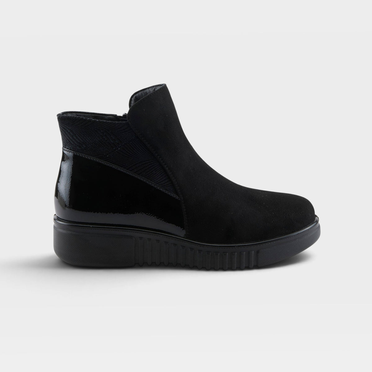 Flexus Baglama Black Faux Suede Boot