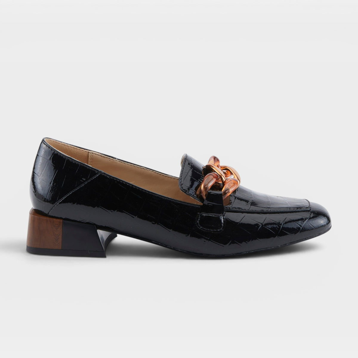 Azura Baldwin Black Patent Shoe