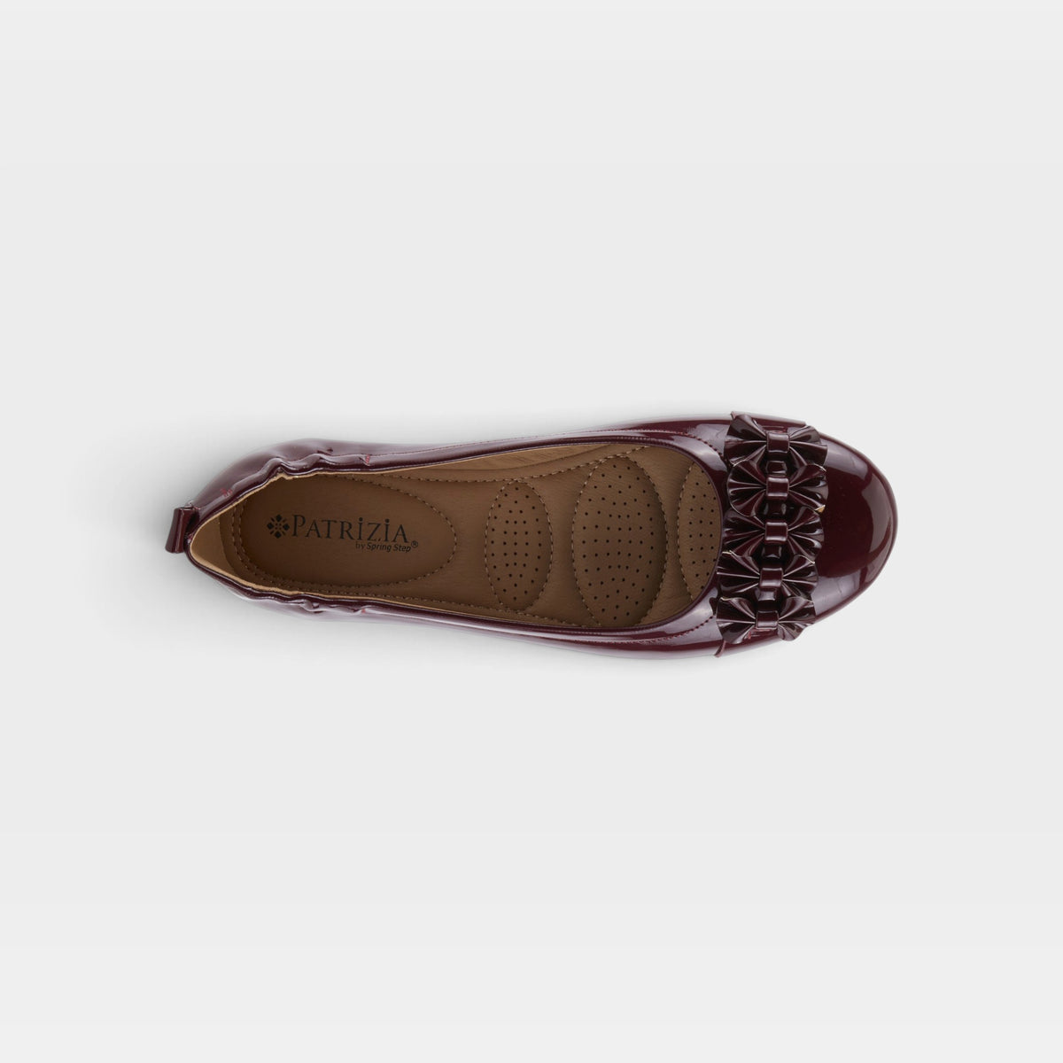 Patrizia Ballay Bordeaux Patent Shoe