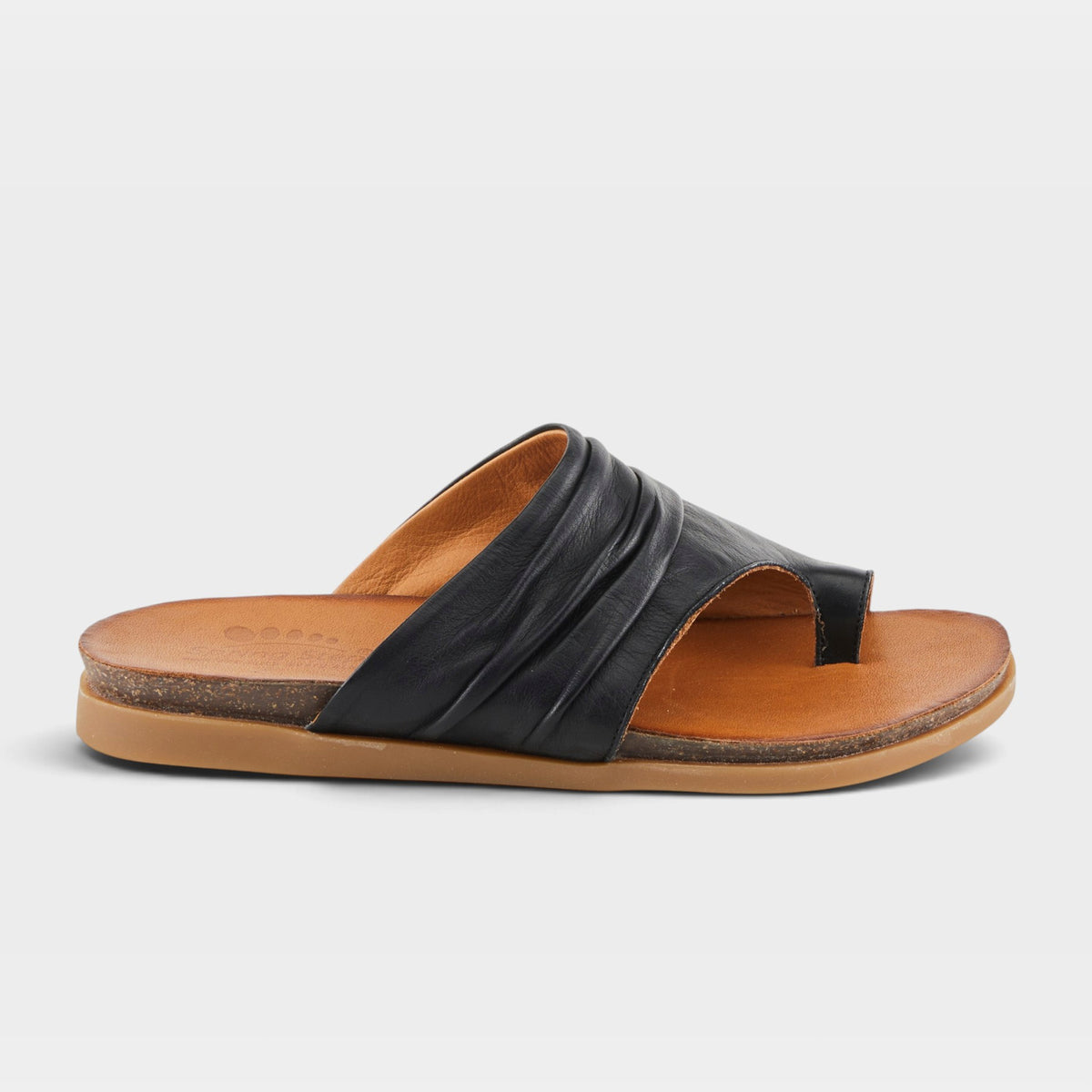 Spring Step Bates Black Sandal