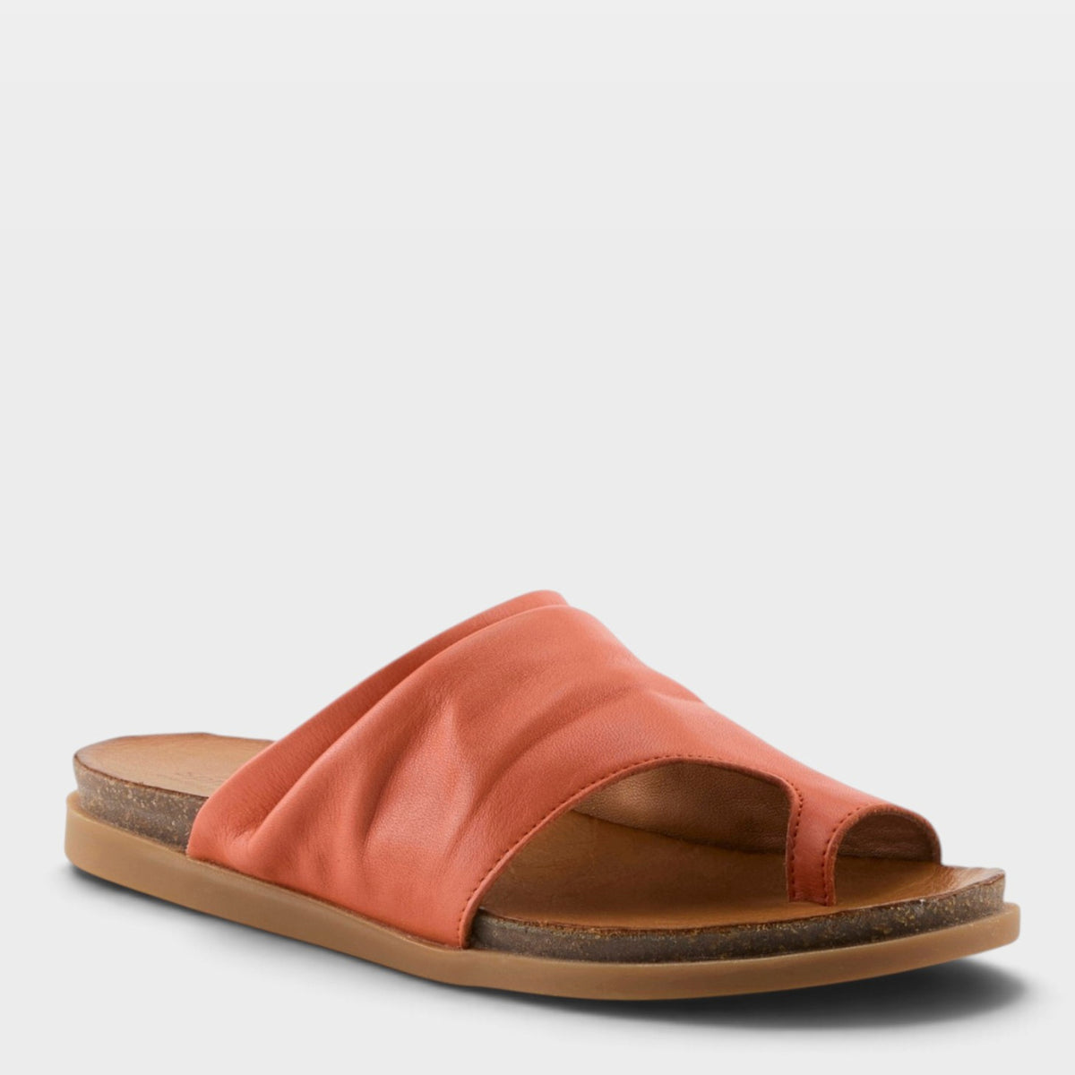 Spring Step Bates Sandals in Coral, front view