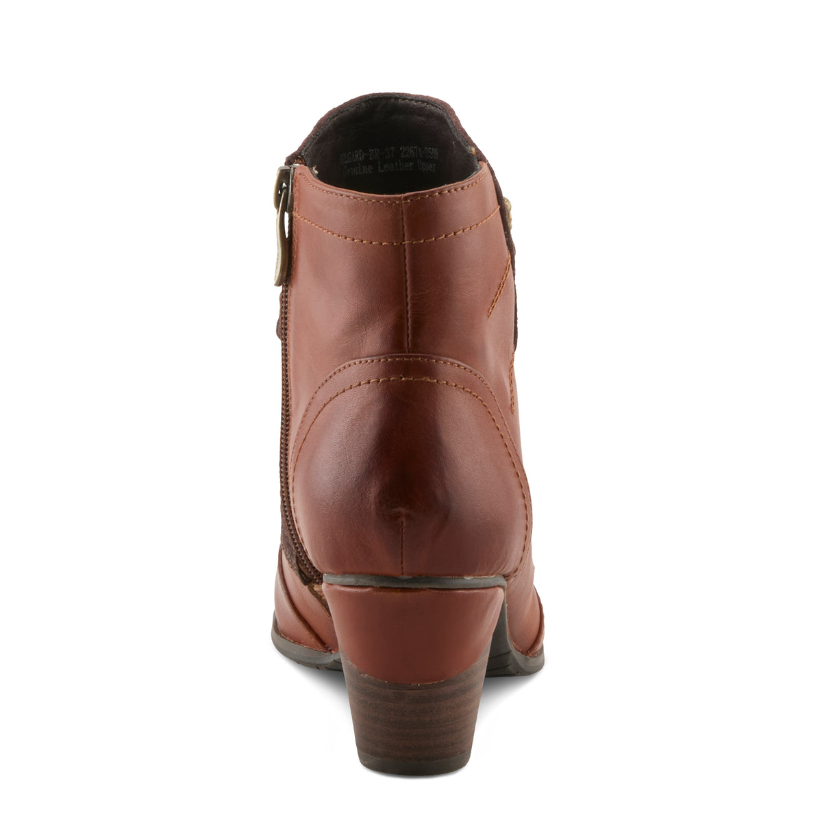 L'Artiste Belgard boots in Brown, side view