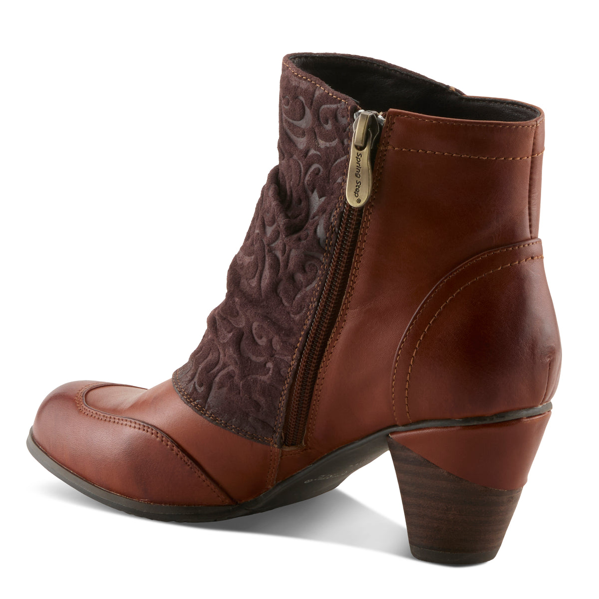 L'Artiste Belgard boots in Brown, alternate angle view