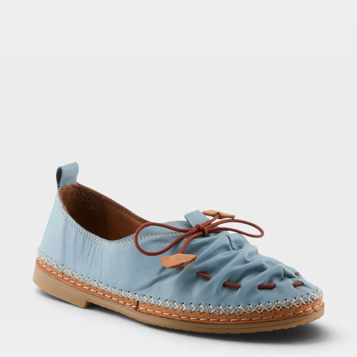 Spring Step Berna Shoes in Blue, front view