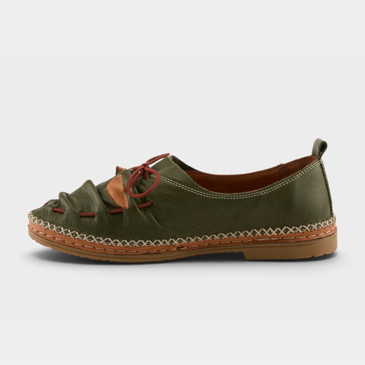 Spring Step Berna Dark Olive Shoe