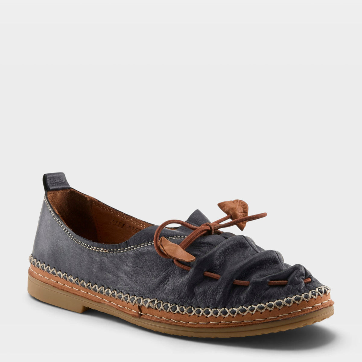 Spring Step Berna Shoes in Navy, front view