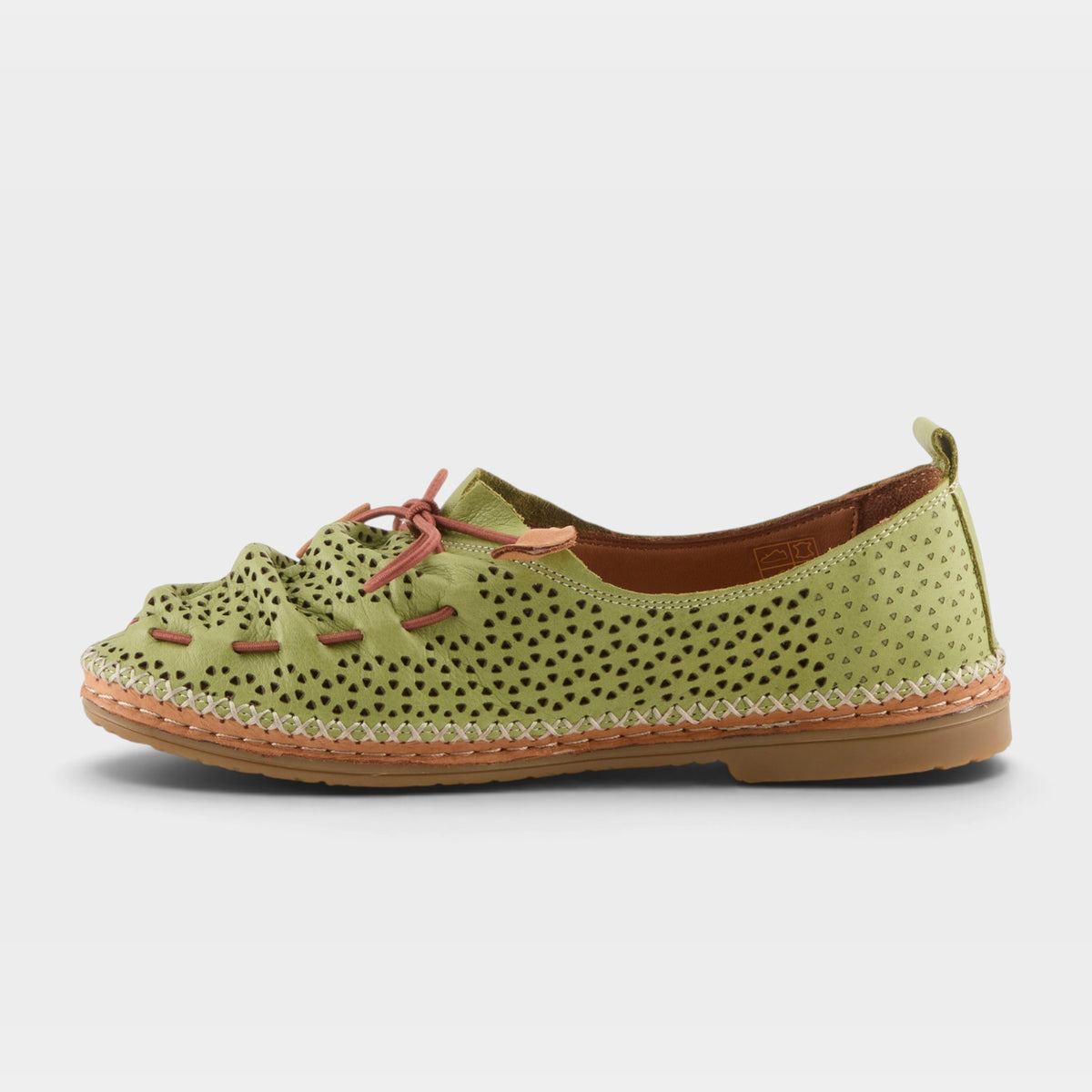 Spring Step Berna-Perf Green Slip-on Shoe