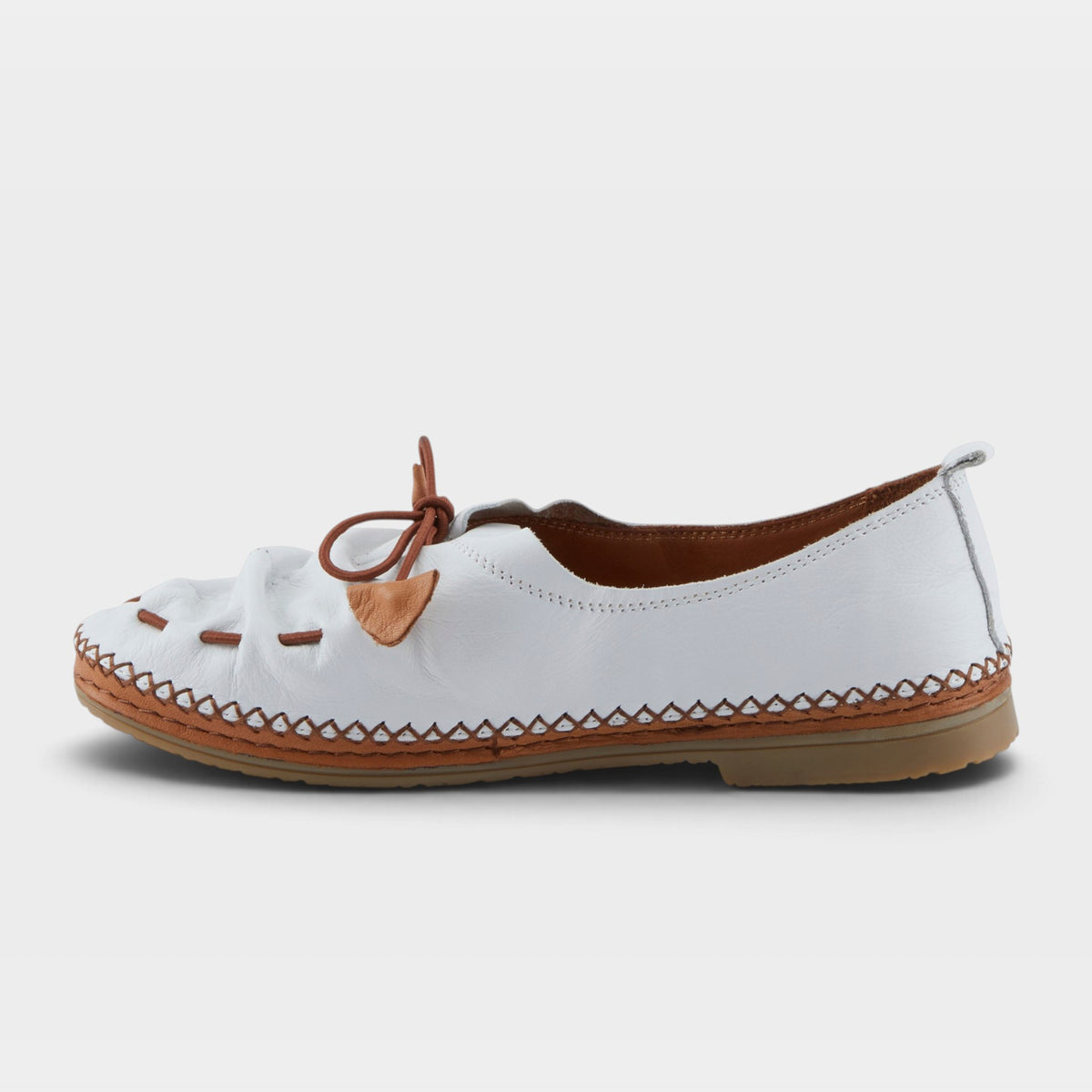 Spring Step Berna White Shoe