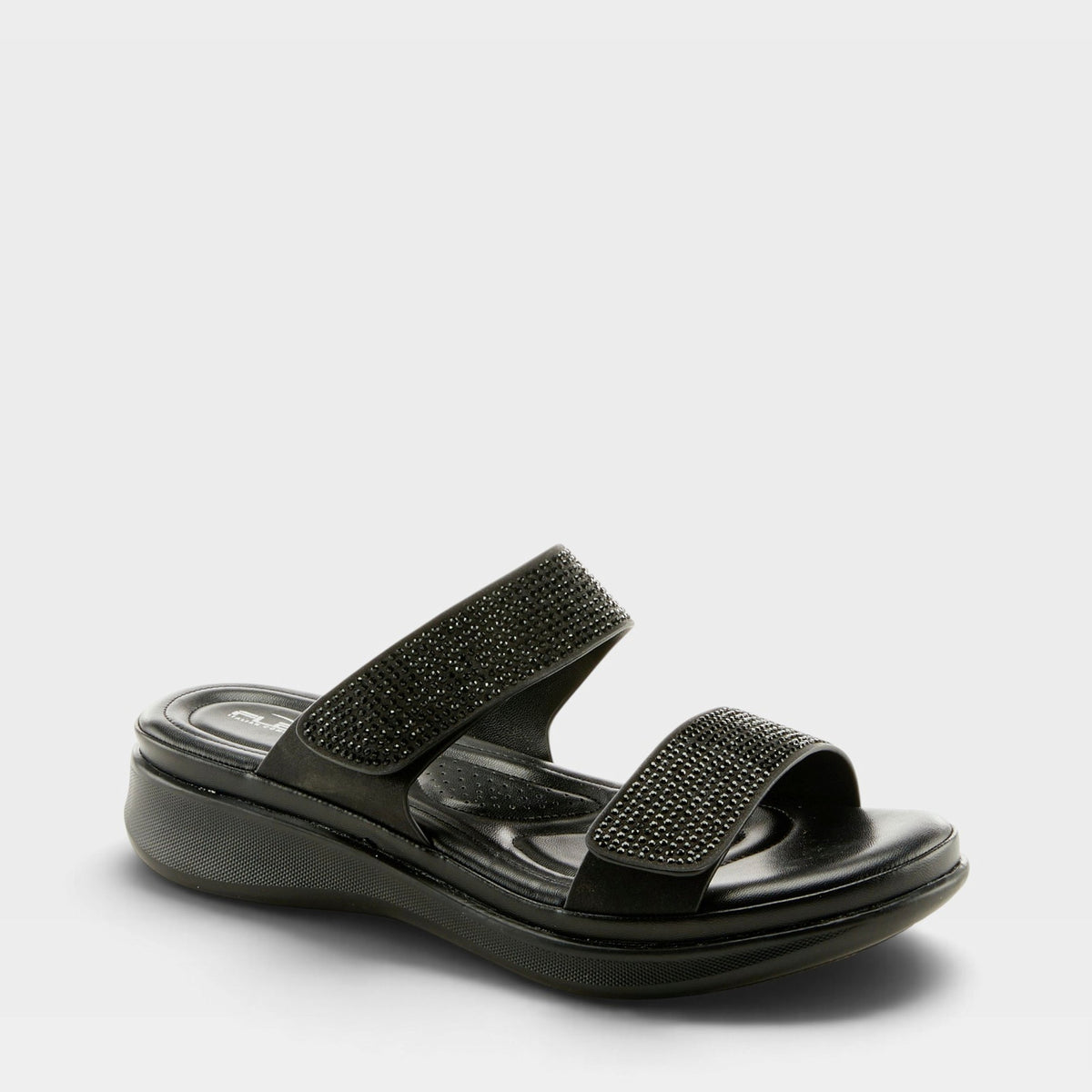 Flexus – Bling – Black – Slide Sandal