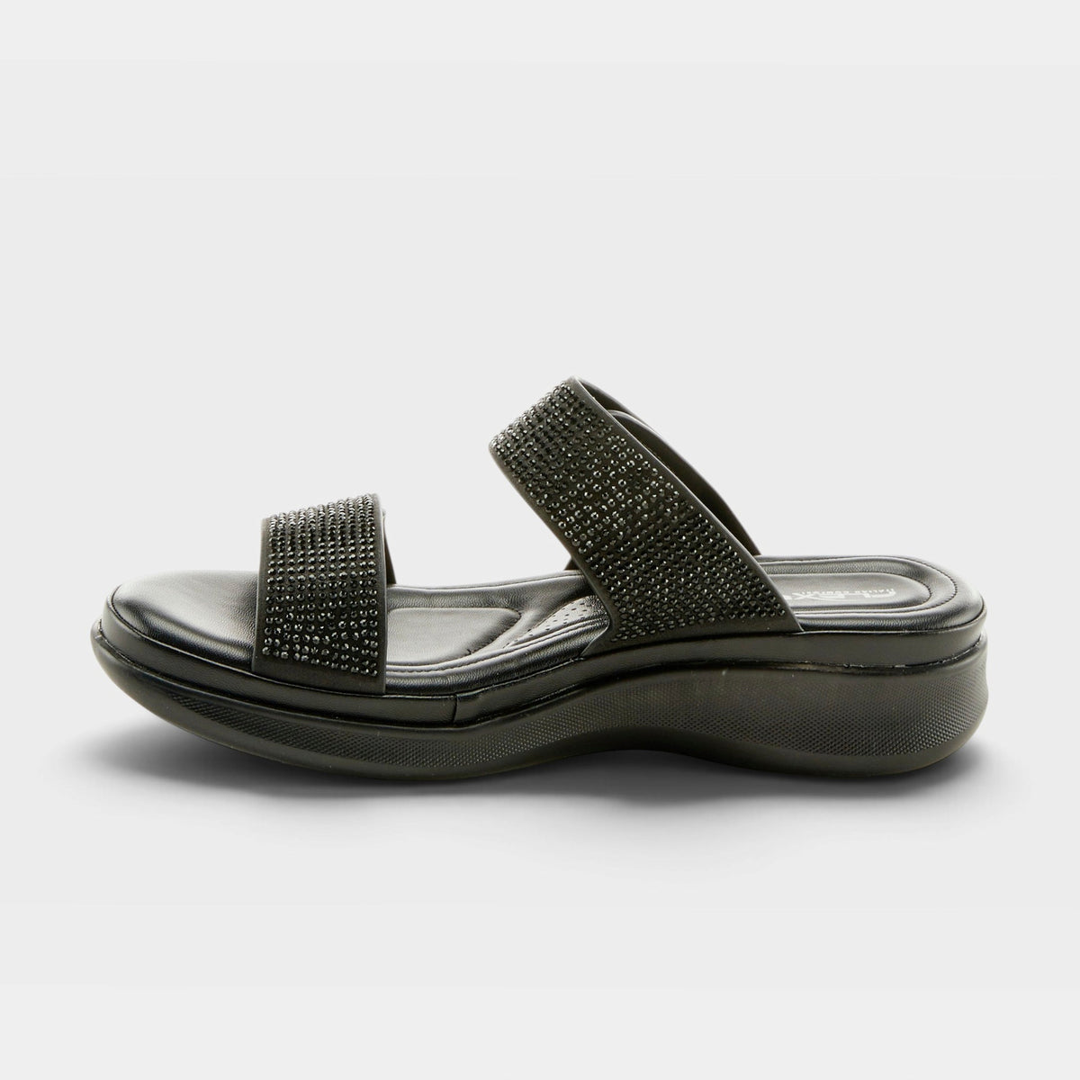 Flexus – Bling – Black – Slide Sandal