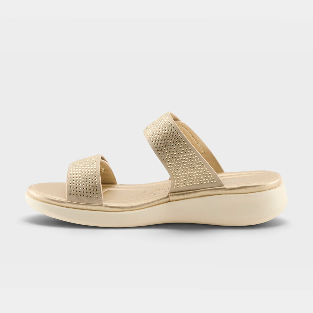 Flexus – Bling – Soft Gold – Slide Sandal