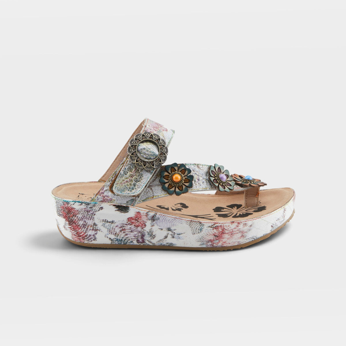 L'Artiste Blissbloom sandals in Ice Multi, hero view