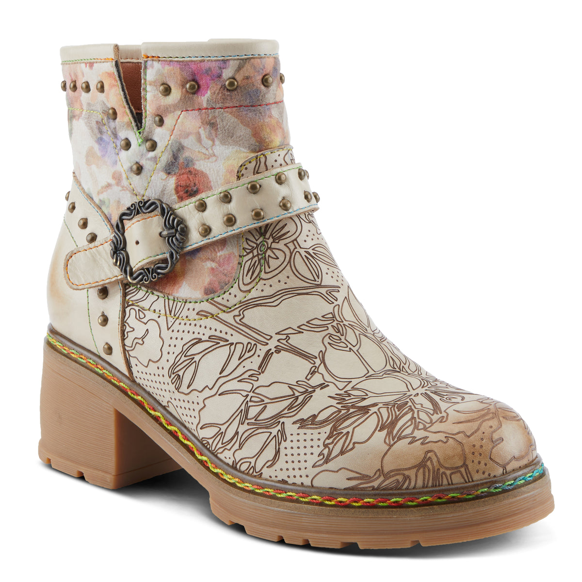 L'Artiste Branchout boots in Beige Multi, hero view