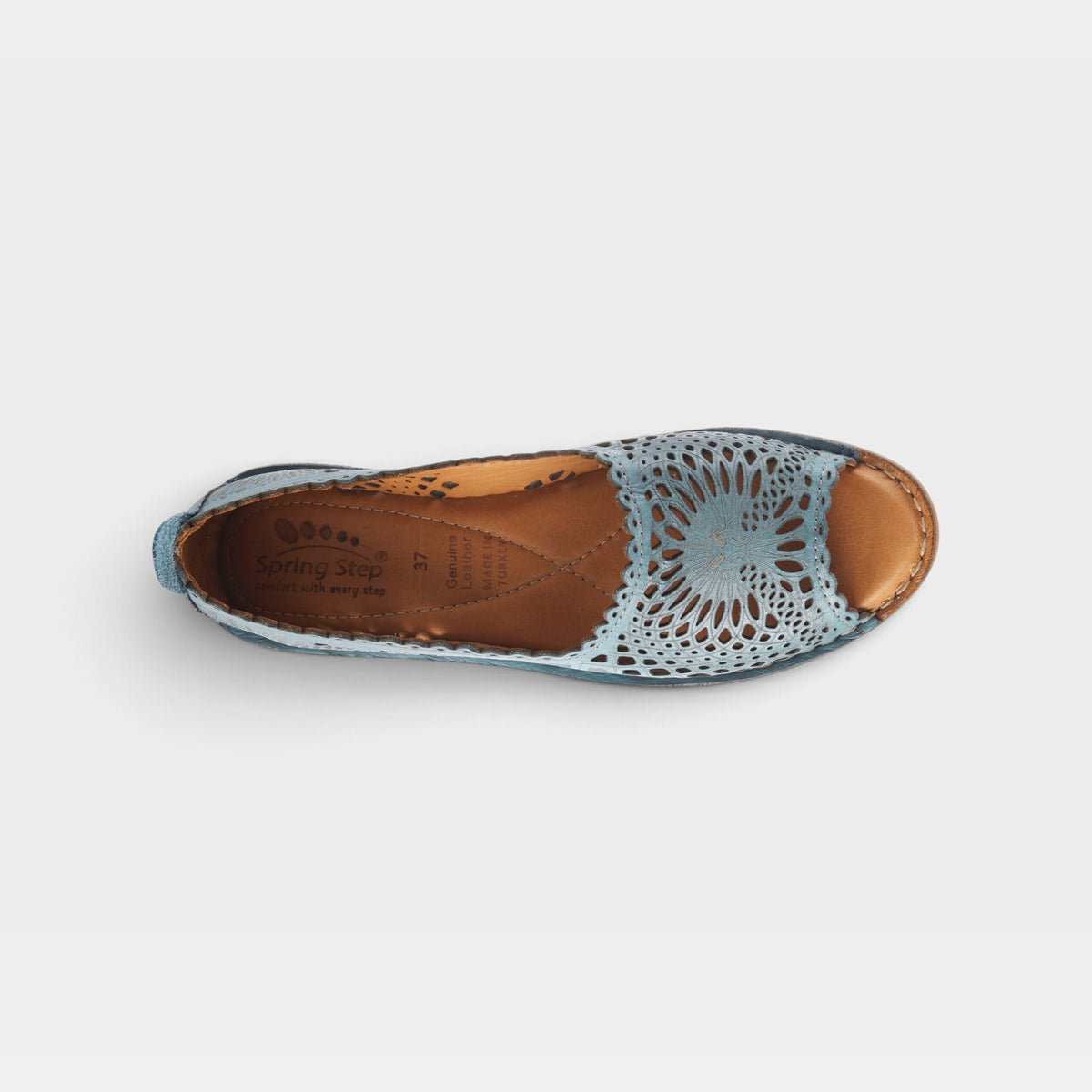 Spring Step Brandal Blue Slip-on Shoe