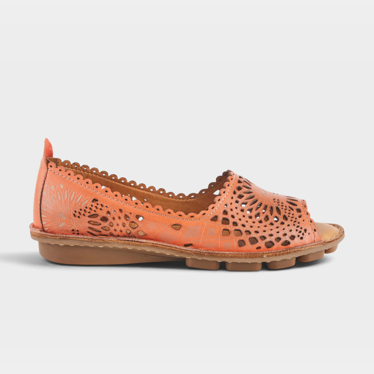 Spring Step Brandal Orange Slip-on Shoe