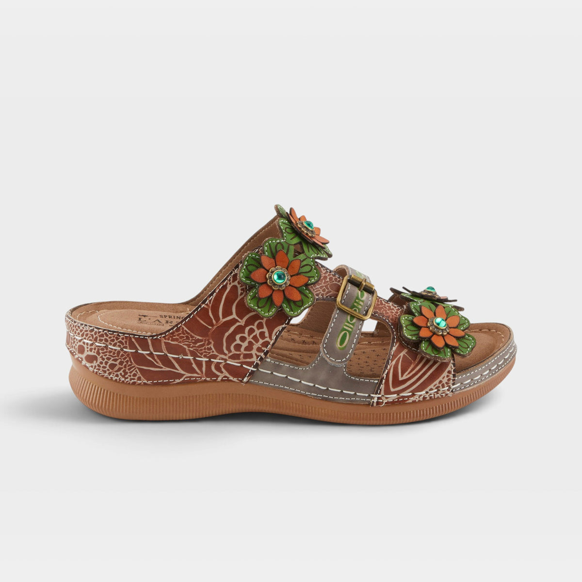 L'Artiste Brash sandals in Brown Multi, hero view