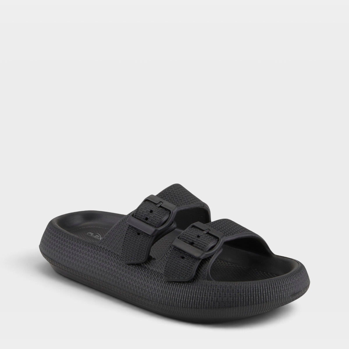 Flexus – Bubbles – Black – Waterproof Sandals – Front View